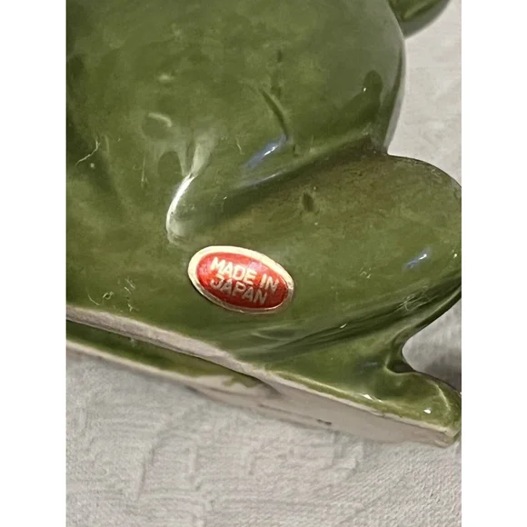 Vintage SALT & PEPPER SHAKERS BIG EYE Frogs JAPAN Ceramic EUC - Picture 8 of 9